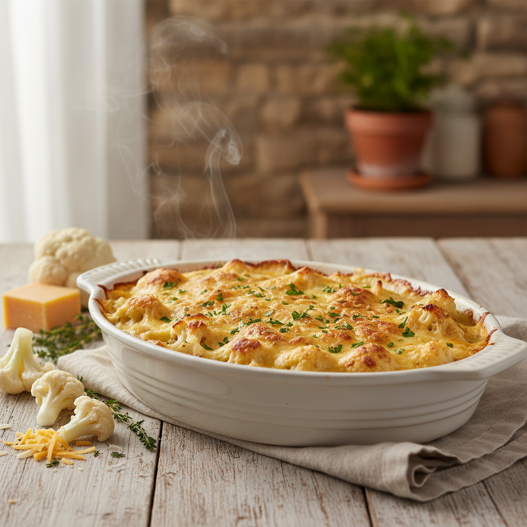 Easy Baked Cauliflower Gratin: Delicious & Nutritious Recipe
