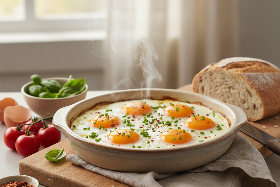 Easy Baked Eggs Recipe: Perfect for Breakfast & Brunch