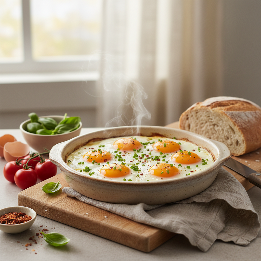 Easy Baked Eggs Recipe: Perfect for Breakfast & Brunch