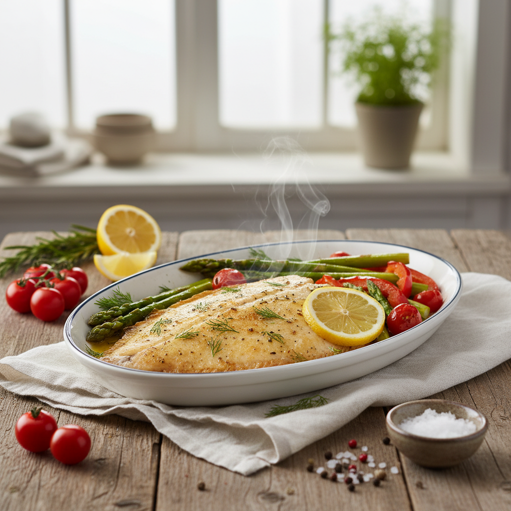 Easy Baked Flounder with Vegetables: Healthy & Flavorful Recipe