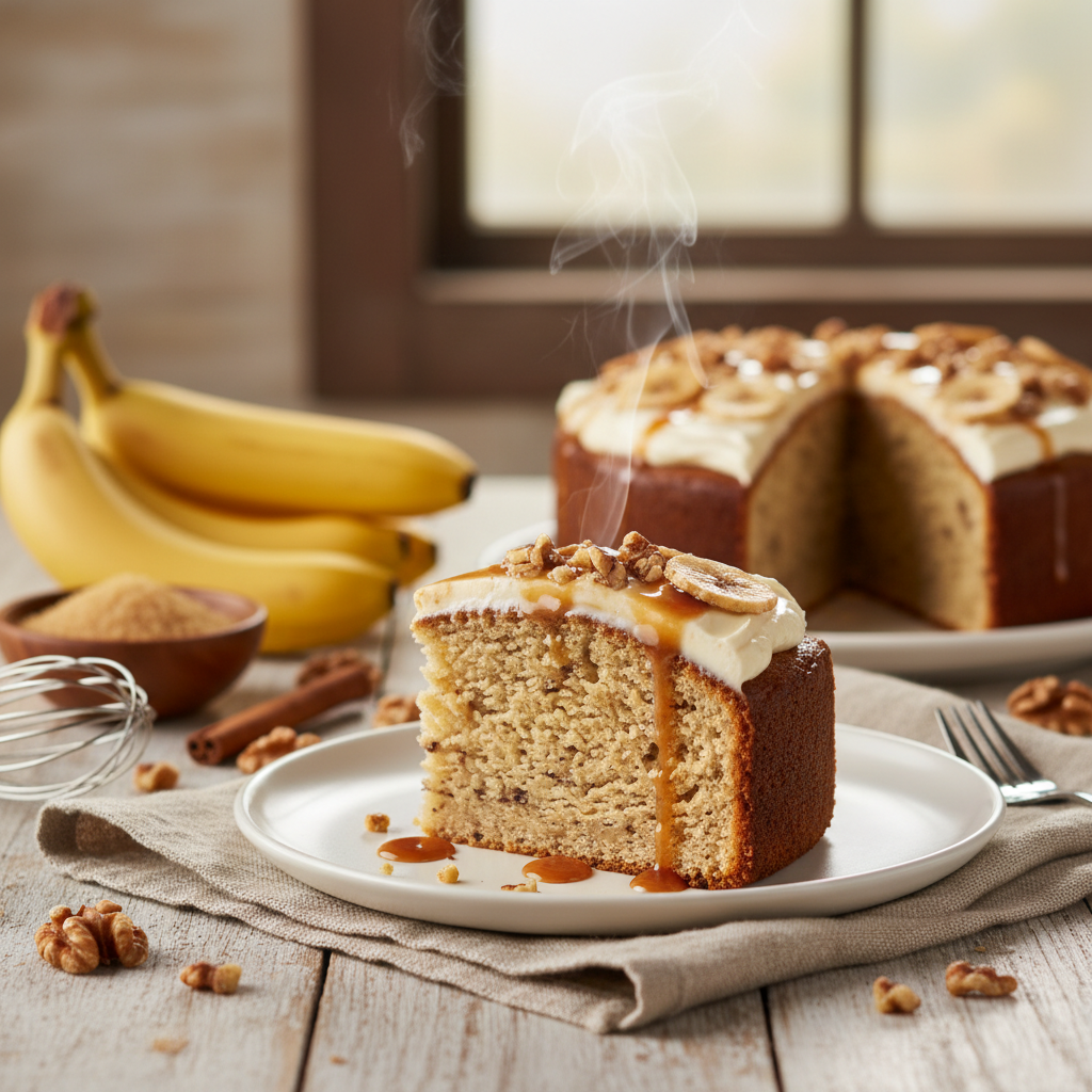 Easy Homemade Banana Cake Recipe | Delicious & Quick Dessert