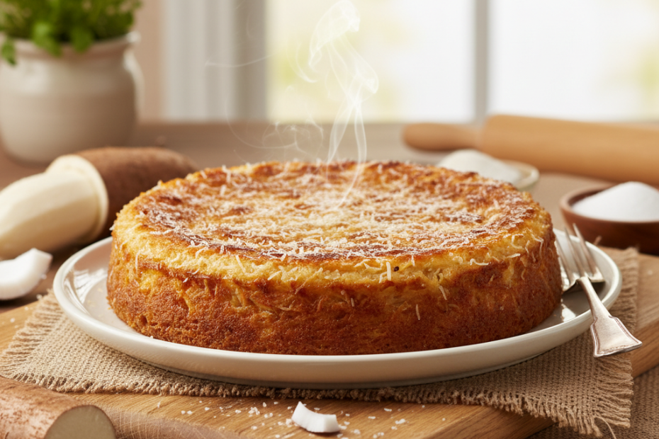 Easy Cassava Cake (Bolo de Mandioca Aipim) Recipe