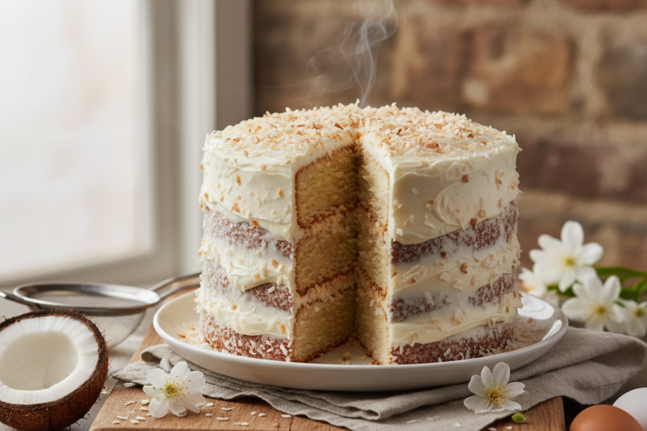 Easy Coconut Cake Recipe: Moist, Flavorful & Simple to Bake