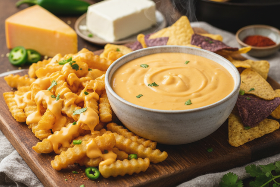 Easy & Creamy Cheese Sauce Recipe | Perfect for Nachos & Fries