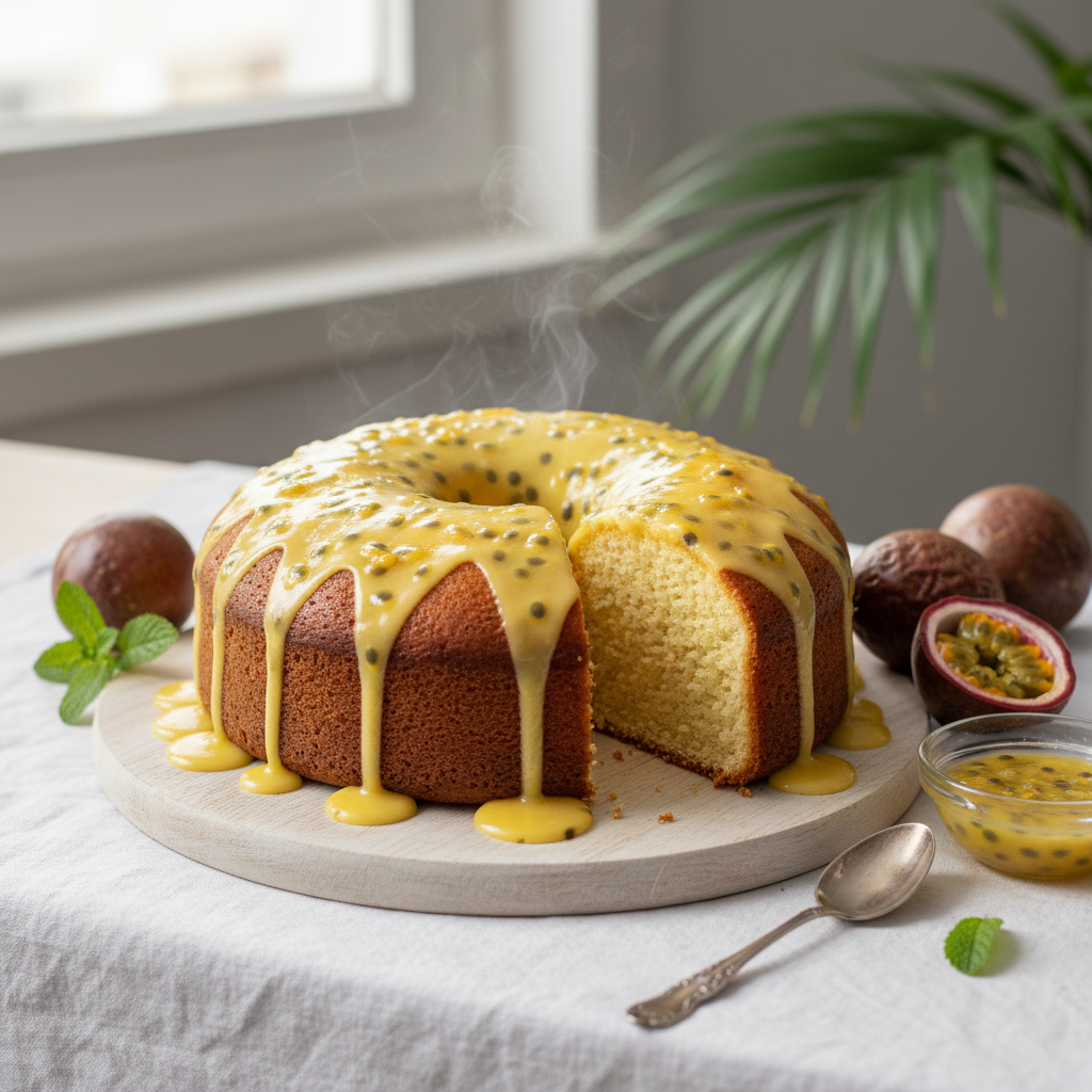 Easy Passion Fruit Cake Recipe (Bolo de Maracujá) – Fluffy & Tropical