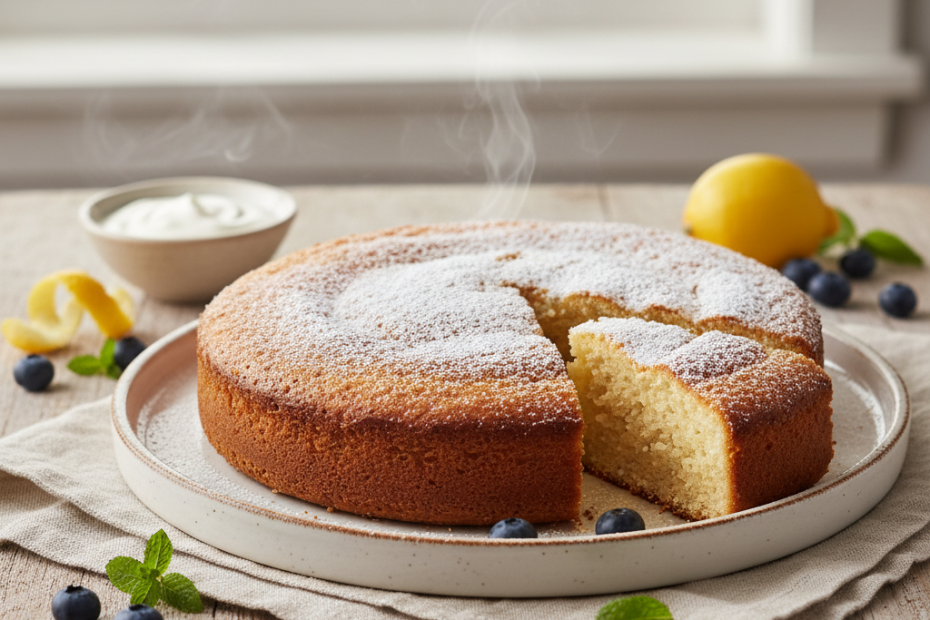 Easy Yogurt Cake Recipe: Fluffy, Moist & Delicious