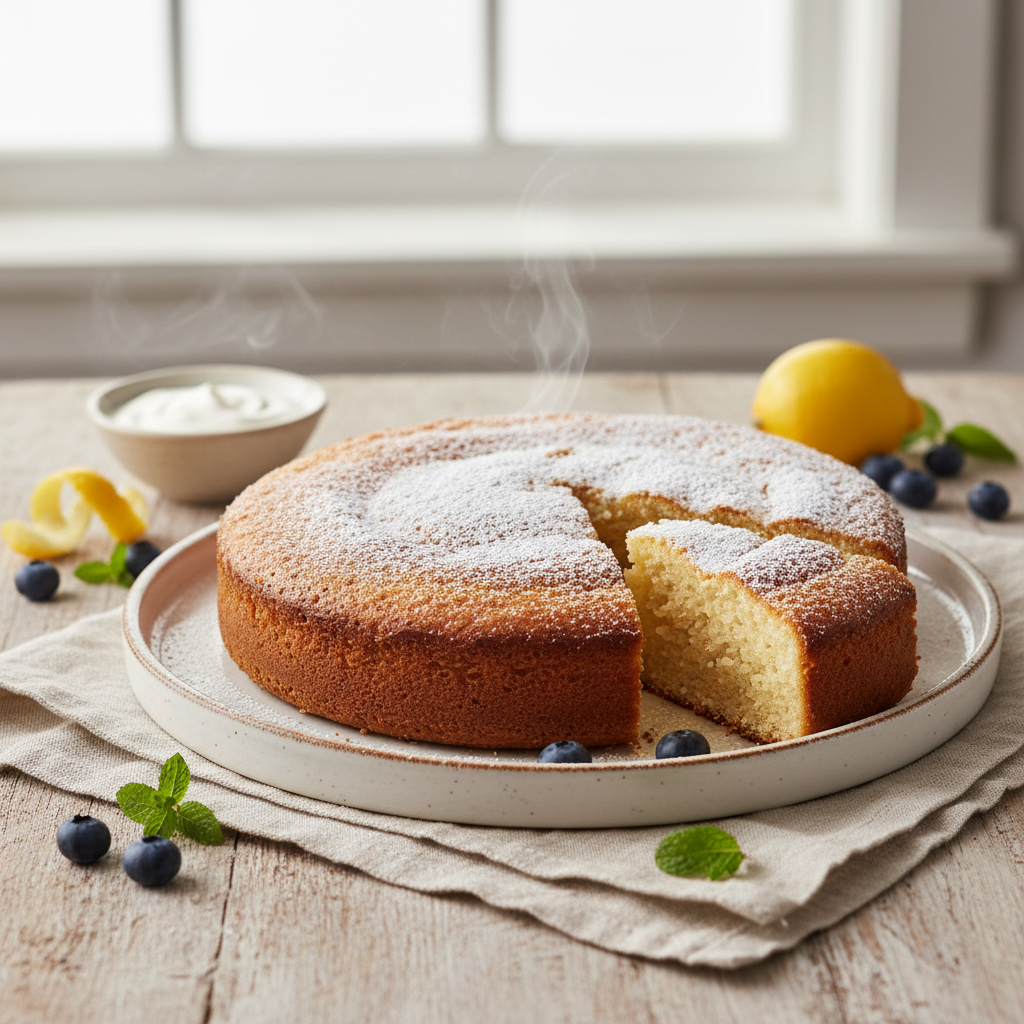Easy Yogurt Cake Recipe: Fluffy, Moist & Delicious