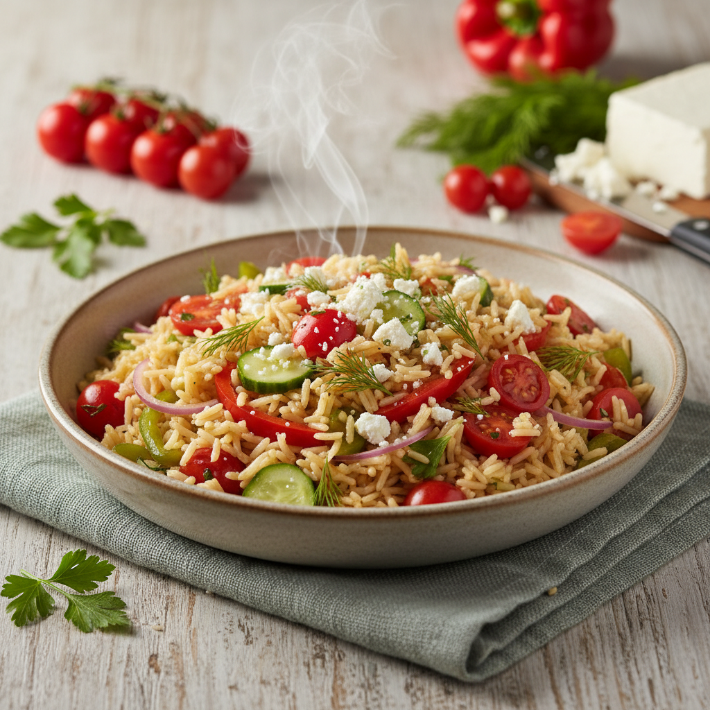 Greek Rice Recipe: Easy & Colorful Side Dish