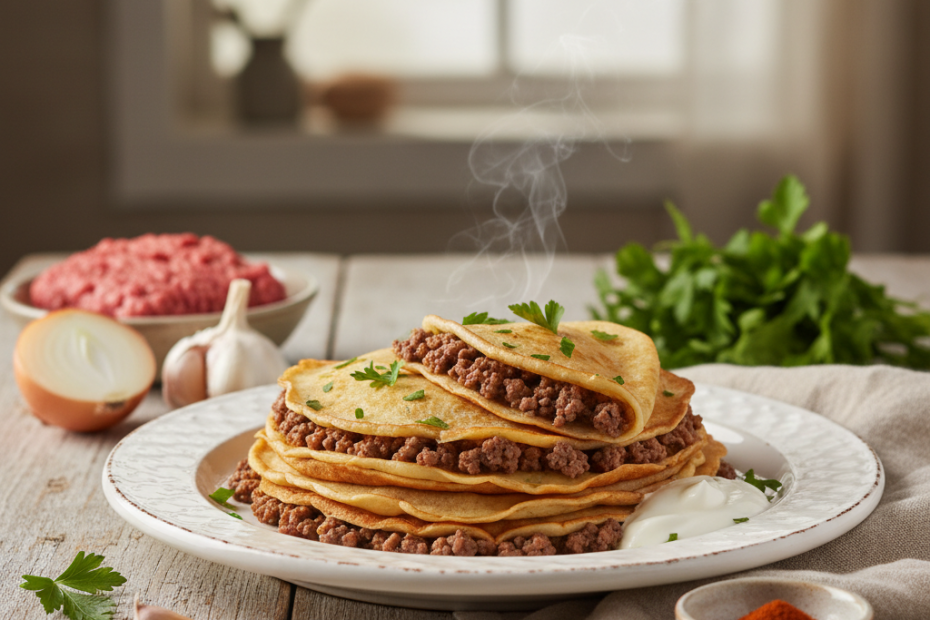 Easy Ground Beef Crepes Recipe: Family-Favorite Dinner