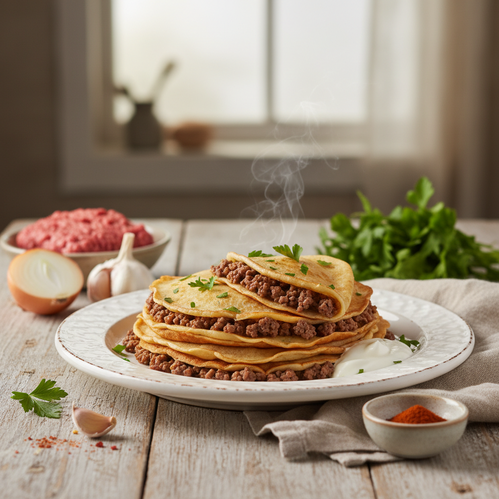 Easy Ground Beef Crepes Recipe: Family-Favorite Dinner