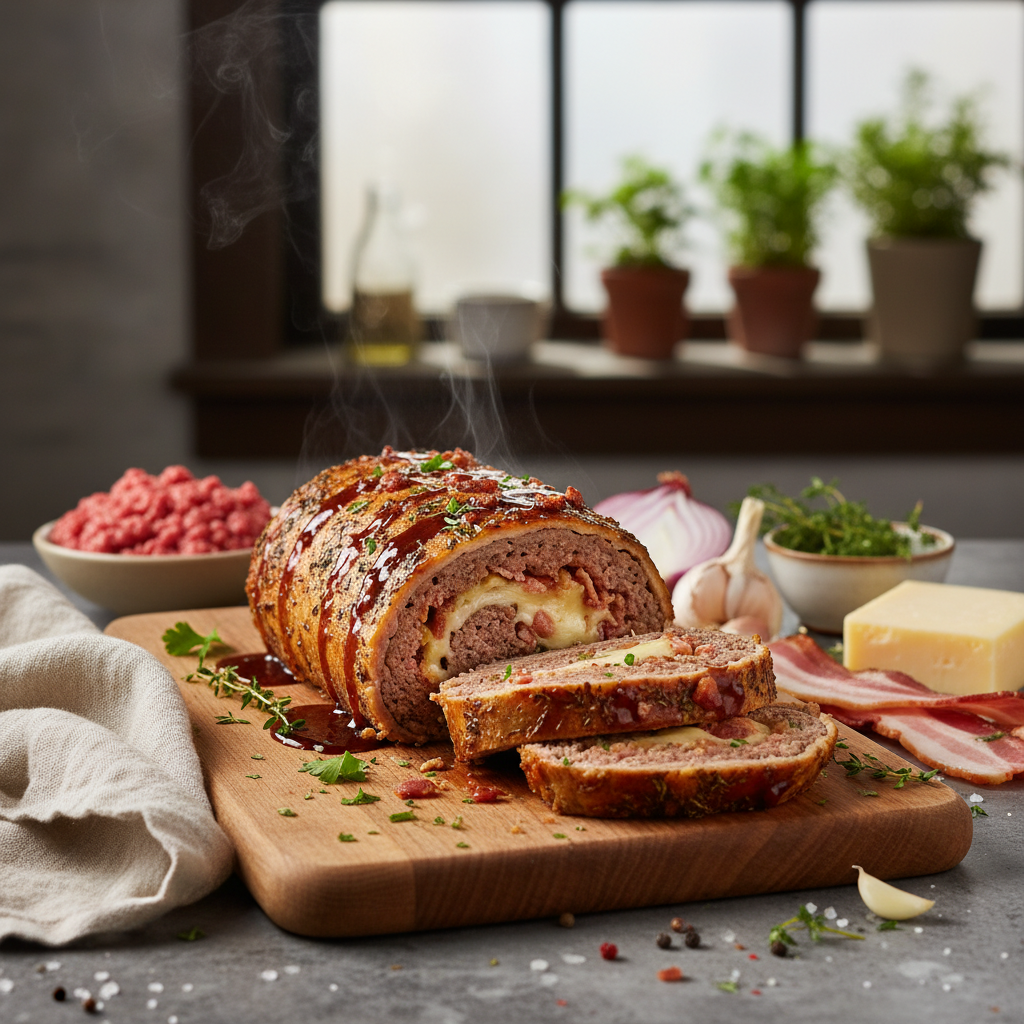 Easy Ground Beef Roulade Recipe | Family Dinner Favorite