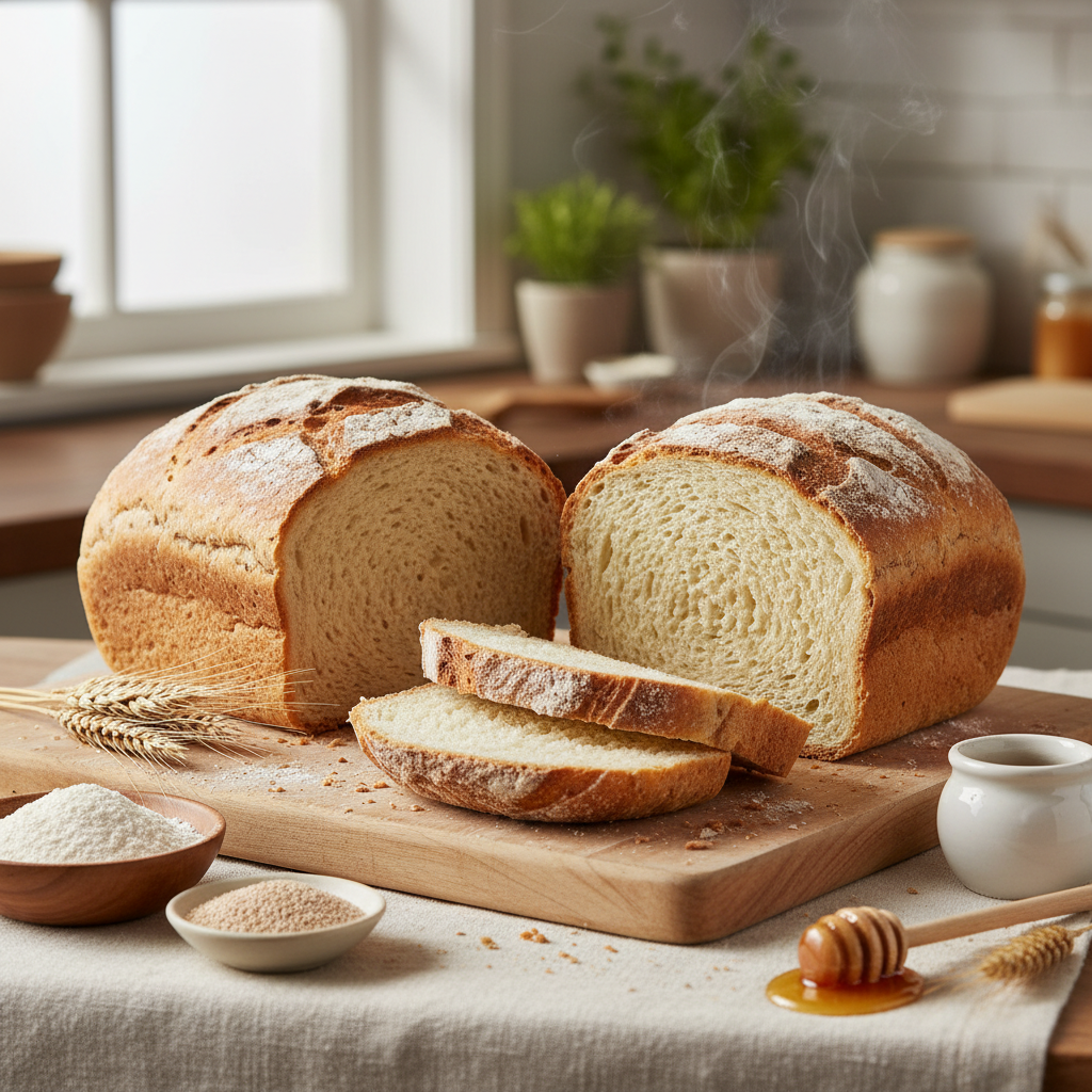 Homemade Sandwich Bread Recipe: Two Large Loaves