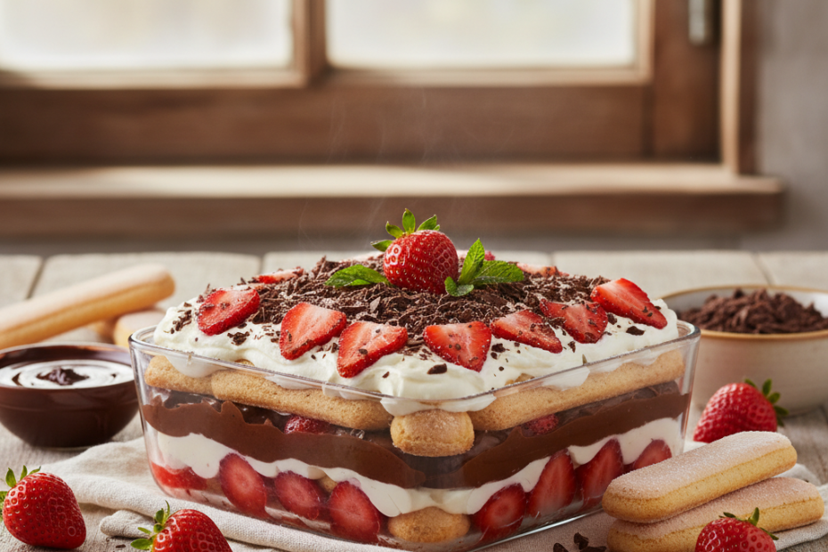 Easy Strawberry Chocolate Pavê Recipe | Irresistible Dessert