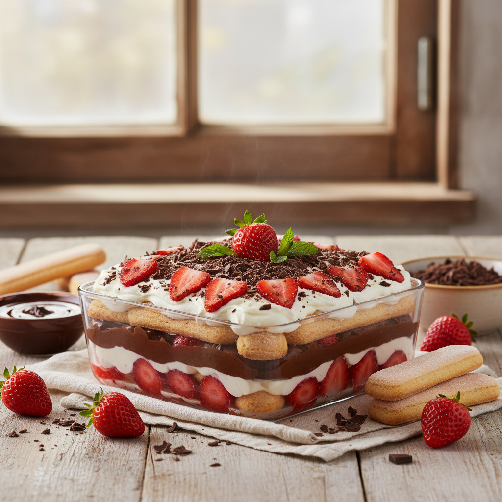 Easy Strawberry Chocolate Pavê Recipe | Irresistible Dessert