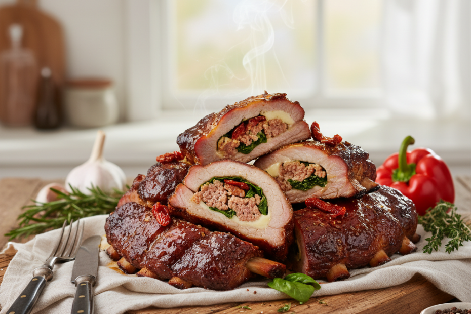 Mouthwatering Stuffed Pork Ribs Recipe | Easy & Delicious