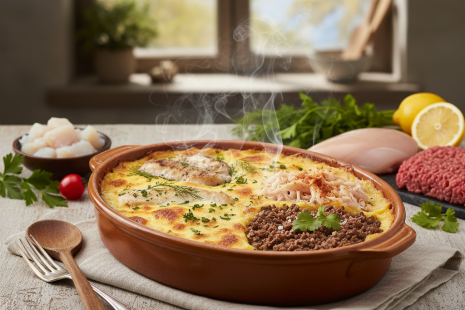Versatile Escondidinho: Codfish, Fish, Chicken, or Ground Beef Recipe