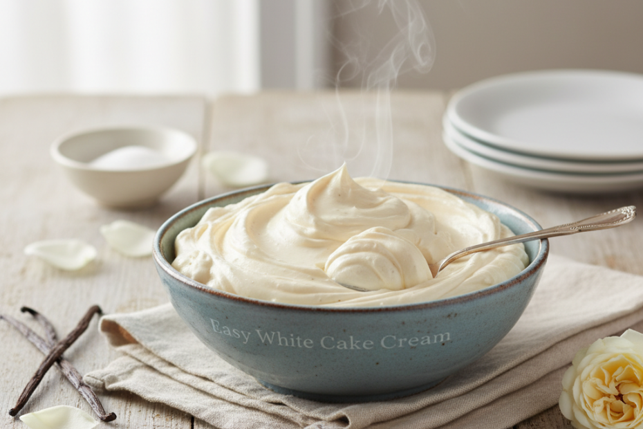 Easy White Cake Cream: Perfect Filling & Frosting Recipe